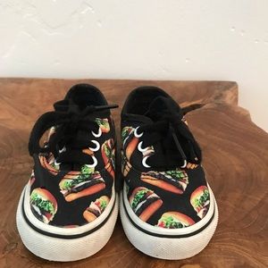 Vans limited hamburger print. Walker size 4